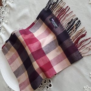 Cashmere plaid scarf new